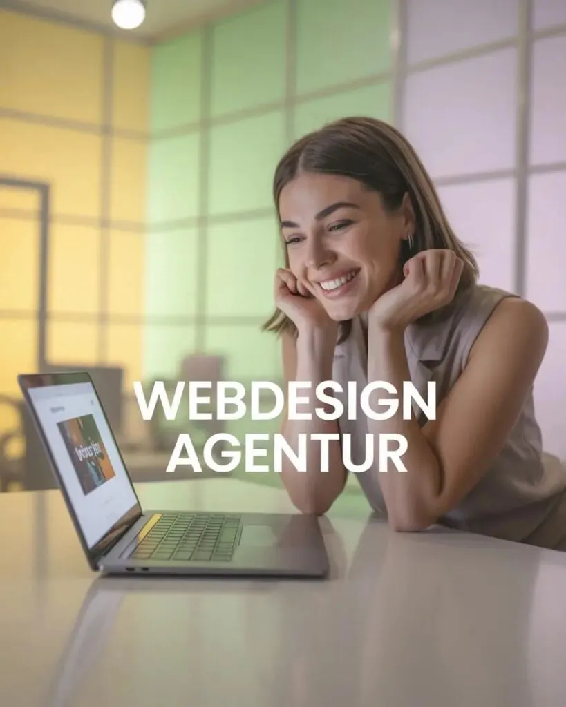 Kundin ist begeistert über die Arbeit einer kreativen Webdesign Agentur