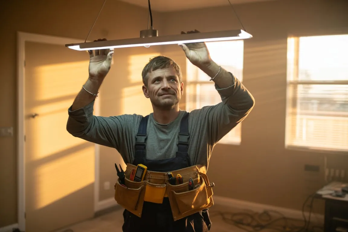 Elektriker bei der Arbeit