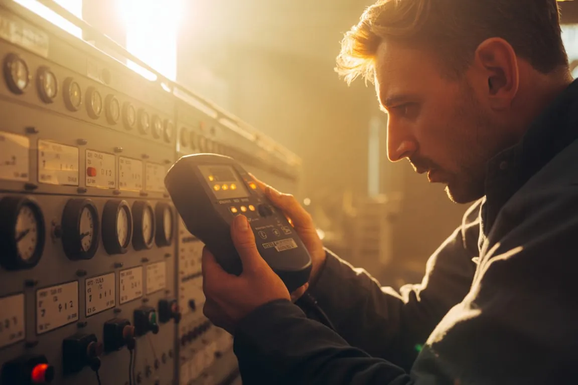 Elektriker bei der Arbeit