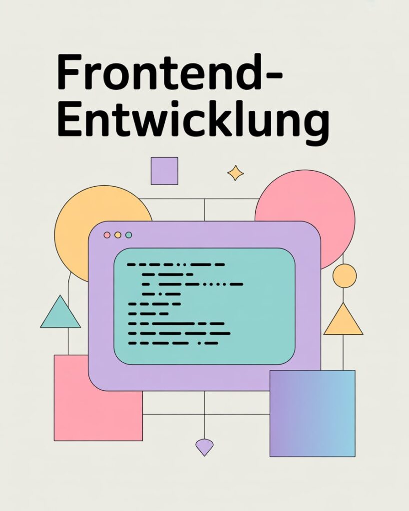 Grafische Darstellung der Frontend-Entwicklung im Bereich Webprogrammierung