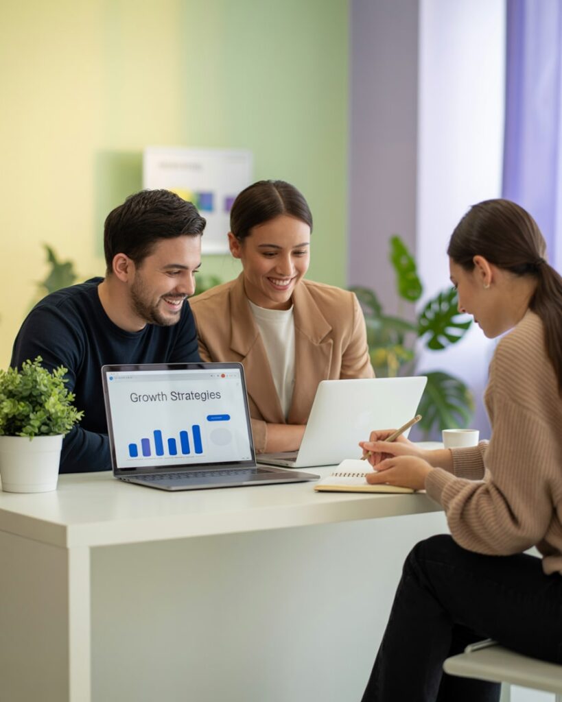 Teammeeting zur Entwicklung von Strategien in der SEO Beratung