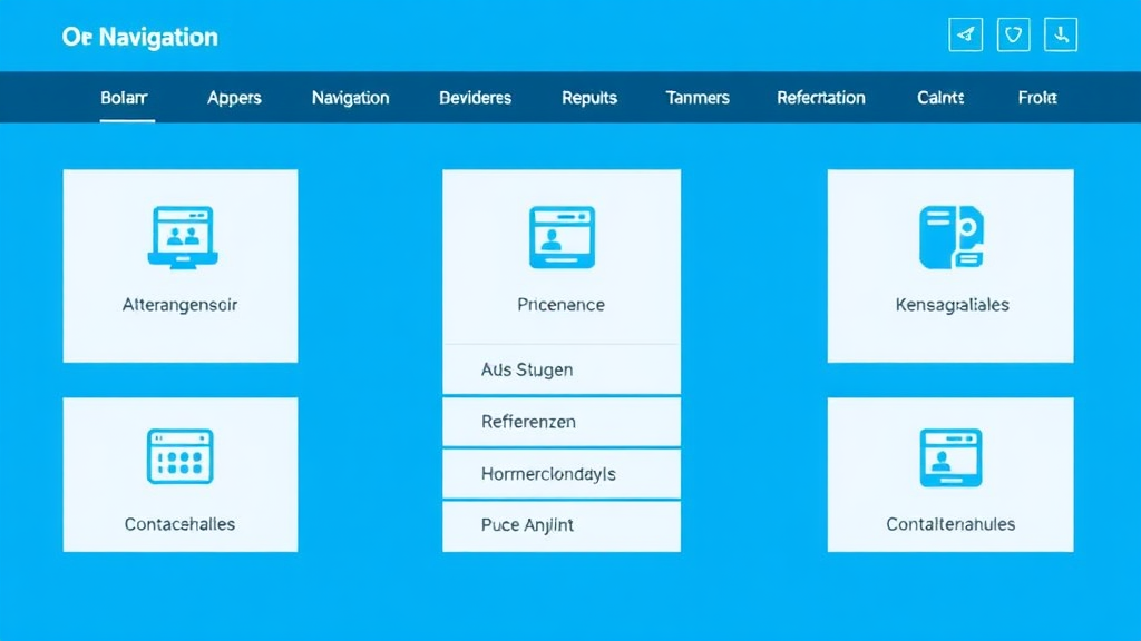 Webdesign für Tischler: Stilvolle Online-Präsenz gestalten 3 Benutzerfreundliche Website-Navigation mit klar strukturiertem Menü, das Besuchern schnelle Orientierung und einfache Zugang zu Dienstleistungen, Referenzen und Kontaktmöglichkeiten bietet.