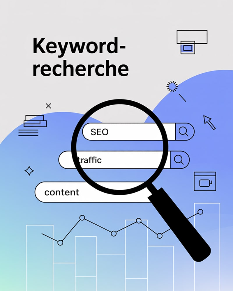 Visuelle Darstellung der Keyword-Recherche als Basis erfolgreichen SEO Marketings