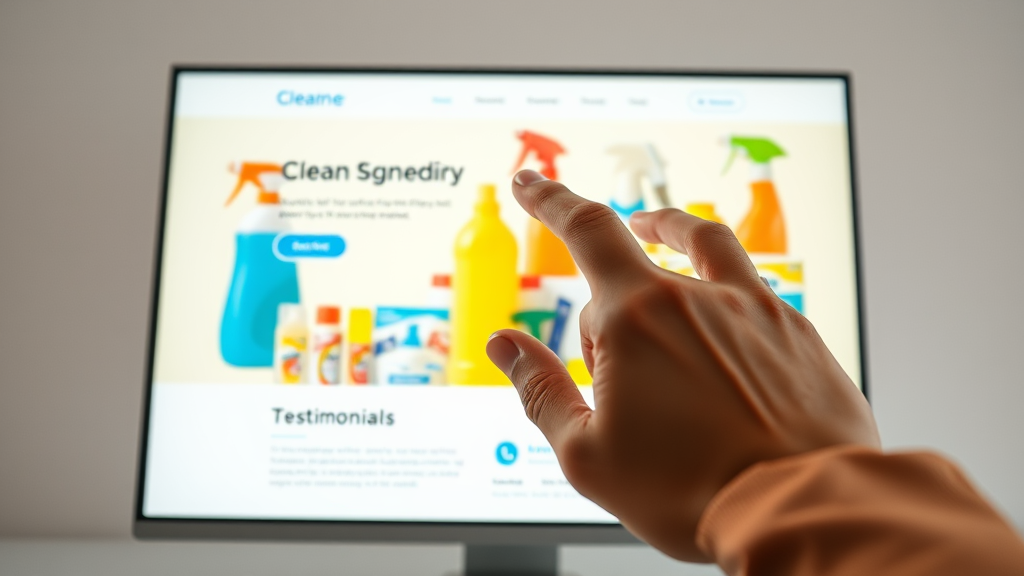 Setze auf ansprechendes Webdesign für Reinigungsfirmen, um Kunden zu gewinnen und deine Dienstleistungen effektiv zu präsentieren.