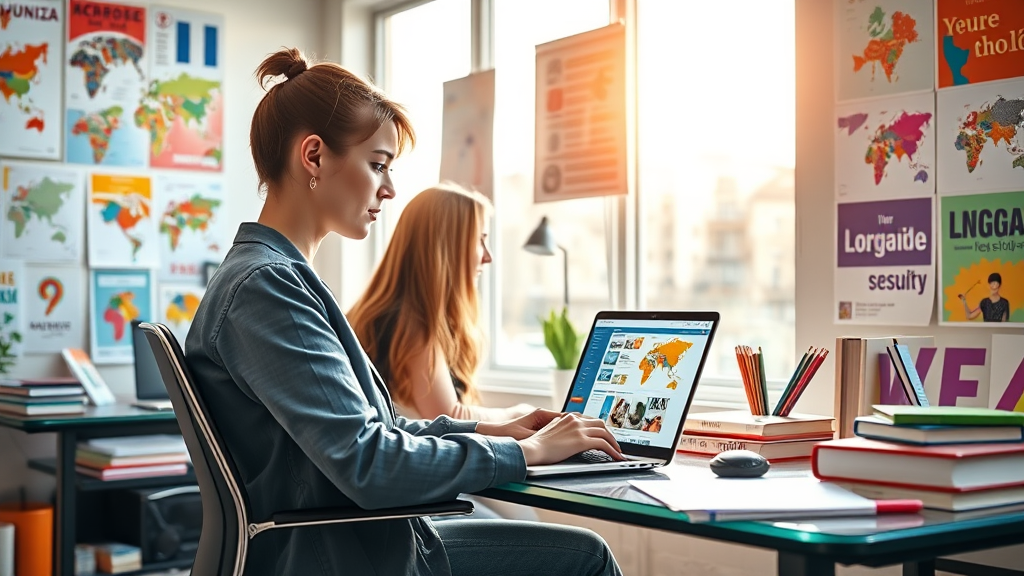 Professionelles Webdesign für Sprachschulen gestalten 1 Gestalte ein ansprechendes Webdesign für Sprachschulen, das Schüler anzieht und die Buchung von Kursen erleichtert.